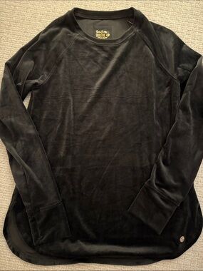 Lilly Pulitzer Black Velvet Long-Sleeve Tunic